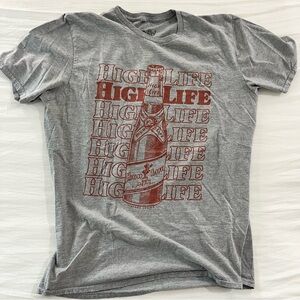 Gray High Life Graphic Tee
